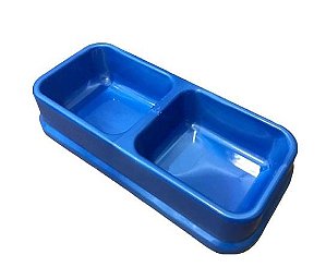 Comedouro Duplo Retangular 750ml Todas as Cores -  Murano