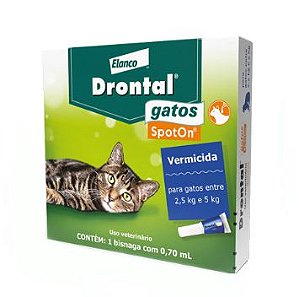 Drontal Spot On Cats 0.70ml 2,5 a 5kg