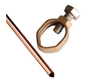 Haste P/ Aterramento 3/8 1 Mt C/ Conector