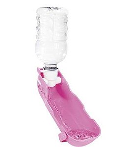 Bebedouro Pet Drink Plast Pet Rosa 300ml