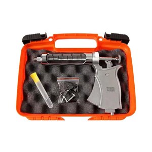 Pistola Vacinador Autom. Kaber Vision Cabo Fechado 50 Ml Cx Plastica Laranja