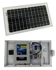 Eletrificador Solar Monitor 160km Sm100-B C/bat.