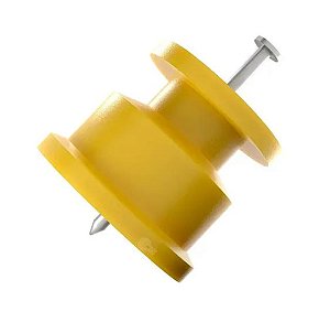 Isolador Roldana 30 X 30 Amarelo C/50-Monitor