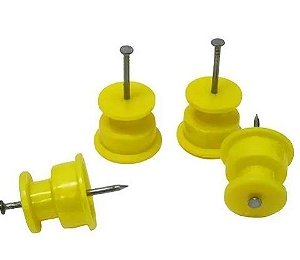 Isolador Roldana 36 X 36 Amarelo C/50- Monitor