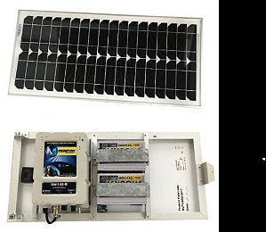 Eletrificador Solar Monitor 140km Sm140-B C/bat.
