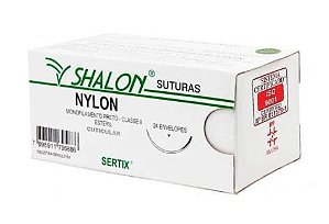 Shalon Catgut Nylon Preto N0 S/ag Cuticular
