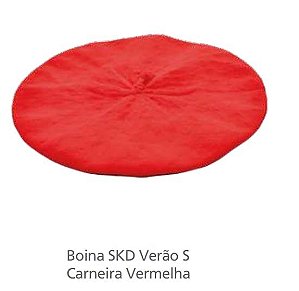 Boina Skd Verao S/carneira 32 Cm Vermelha 2347 - Regalo Campeiro