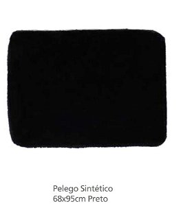 Pelego Sintetico 68x95cm Preto - Regalo Campeiro