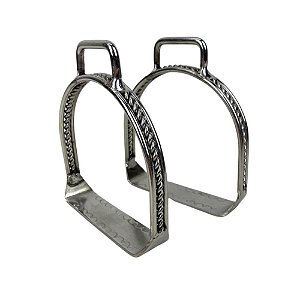 Estribo Inox no Medio Torcido -5045