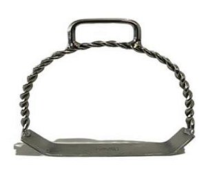 Barao Estribo Torcido Chato Inox -819