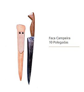 Faca Campeira 10 Polegadas - Regalo Campeiro