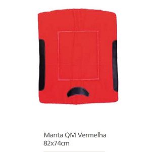 Manta Qm Vermelha 82x74cm 1956 - Regalo Campeiro
