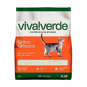 Areia Viva Verde Limpeza Plena 4kg