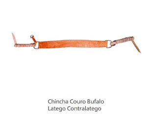 Chincha Couro Bufalo Latego Contralatego 1594 - Regalo Campeiro