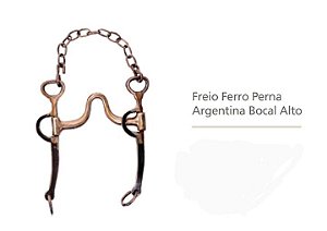 Freio Ferro Perna Argentina Bocal Alto 2067 - Regalo Campeiro