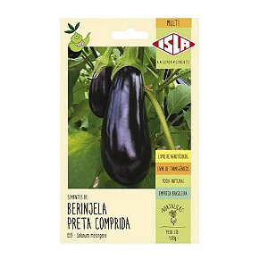 Semente Berinjela Preta Comp. 1g