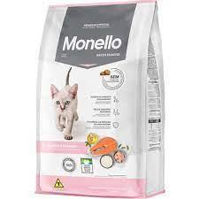 Racao Monello Gatos Filhotes Salmao e Frango 1kg