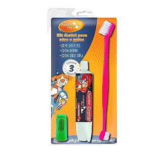 Kit Dental Murano Pets Morango 1 Dedeira