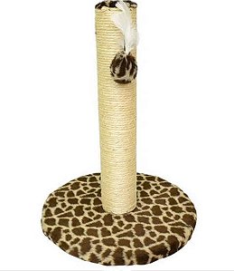 Arranhador Poste Sisal Pelucia Medio Estampa Animal