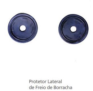 Protetor Lateral de Freio de Borracha Preto - Regalo Campeiro