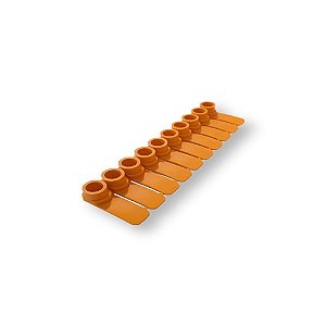 Brinco Botton Liso Laranja Zooflex (25)