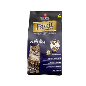 Racao Famil Premium Gato Castrado 10,1 Kg