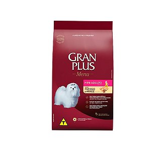 Racao Gran Plus Menu Cao Ad Mini  Frango e Arroz 10kg