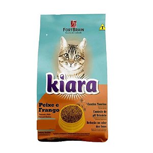 Racao Kiara Gatos Ad Peixe e Frango 20kg