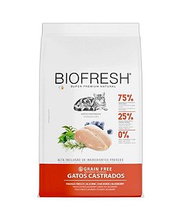 Racao Biofresh Gatos Castrados Frango 400g