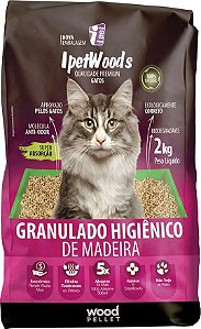 Areia Granulado de Madeira Ipetwoods 2 Kg