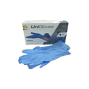 Luva Nitrilica Azul Unigloves P (par)