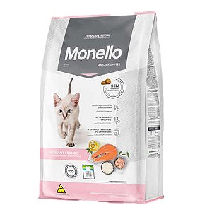 Racao Monello Gato Filhotes Salmao e Frango 10,1 Kg