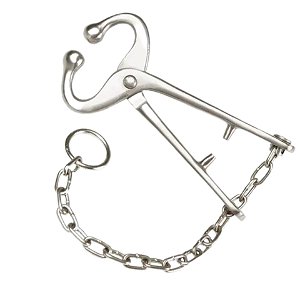 Imobilizador Nasal "formiga" Com Corrente - 19 Cm Inox