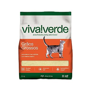 Areia Viva Verde Graos Grossos 4kg - Forpets