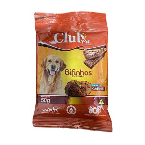 Bifinho Barra Carne 50g Club - Pet Service