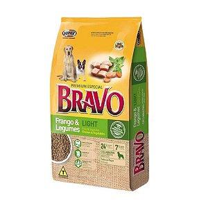Racao Bravo Frango e Legumes Light Sc 15kg