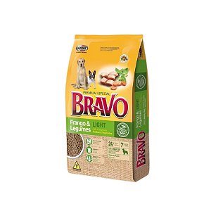 Racao Bravo Frango e Legumes Light Sc 15kg