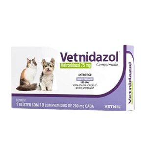 Vetnidazol Comprimido 75mg  - Vetnil