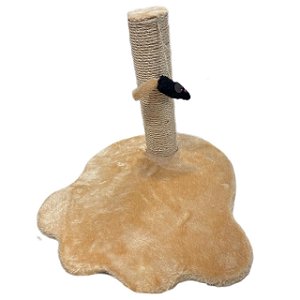 Arranhador Pata Sisal Pelucia Medio Caramelo