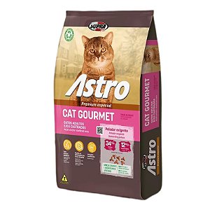 Racao Astro Gourmet Gatos Ad 14kg