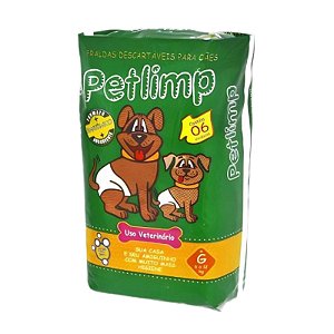 Fralda Higienica Pet Limpo Gr de 6 Ate 12kg  - Forpets