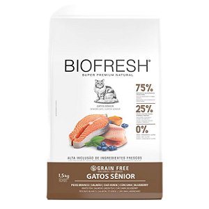 Racao Biofresh Gato Senior Peixe Branco 7,5kg