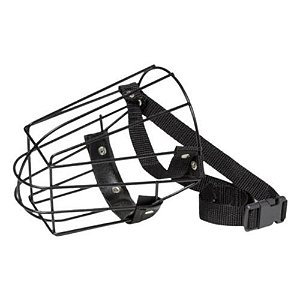 Focinheira Metal Preta Nylon N3 - Pet Ferri