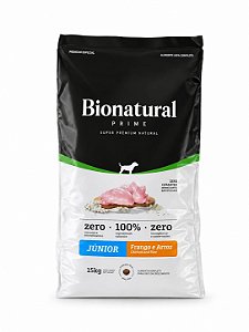 Racao Bionatural Caes Junior Rmg Frango 15 Kg