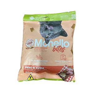 Monello Bites Gatos Castrados Peru e Aveia 80g