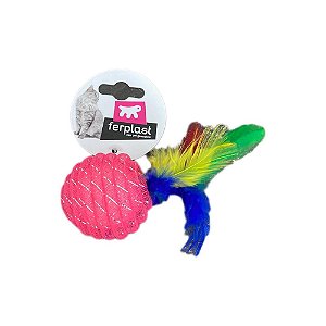 Brinquedo Bola Com Plumas  - Ferplast