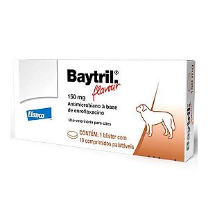 Baytril 150mg 10 Comprimido