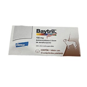 Baytril 150mg 10 Comprimido