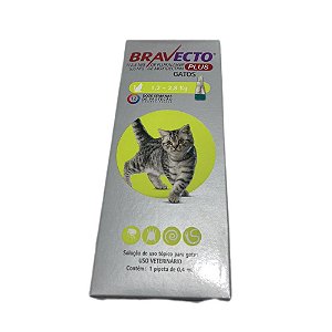 Bravecto Transdermal Plus Gatos 112,5mg 1,2 a 2,8kg