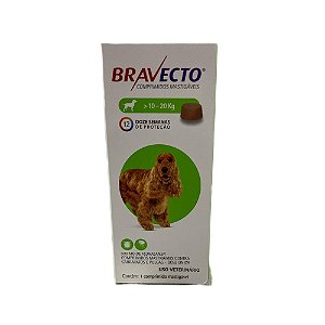 Bravecto Para Caes 500mg 10 a 20kg